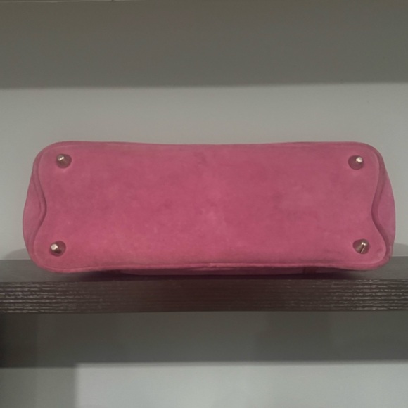 Coach Hamptons Pink Suede Carryall Bag - Picture 9 of 11